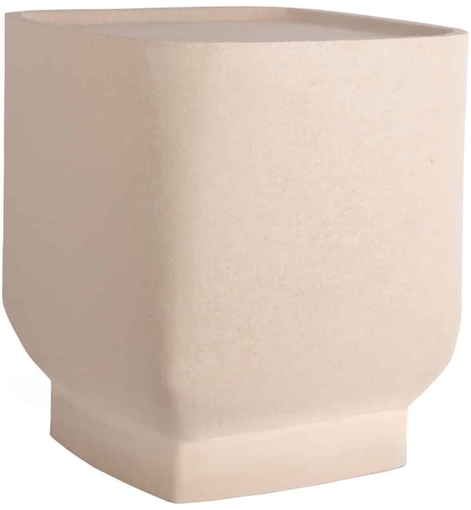 Leitmotiv Bijzettafel Boaz Cuadro - Warmgrijs - 37x37x40cm - Modern