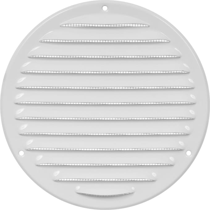 Paneir Airdesigns- metaal - omgezette rand - opbouw - aanvoer & afvoer / net - wit