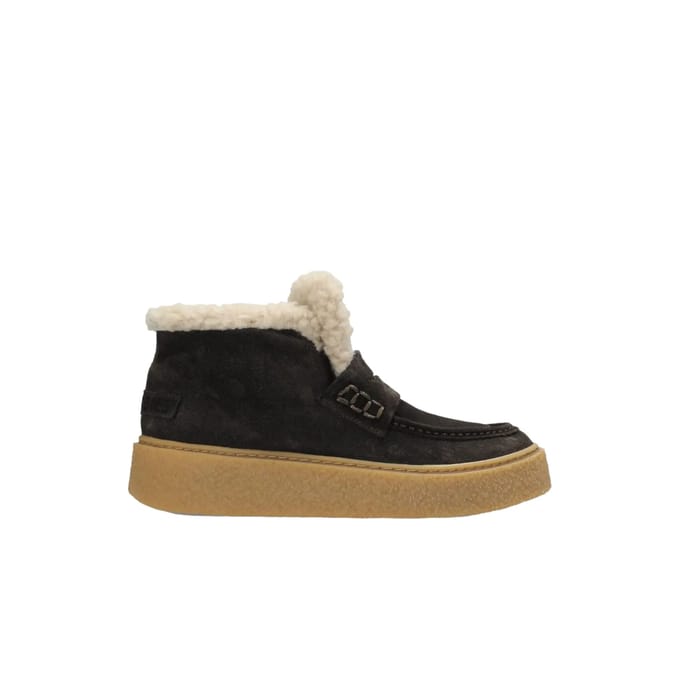 Shabbies Amsterdam - SENNA ANNA Ankle Boot Suede Dark Brown - Maat 41