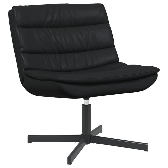 vidaXL - Draaistoel - Zwart - 63 - x - 75 - x - 76 - cm - Glanzend - PU