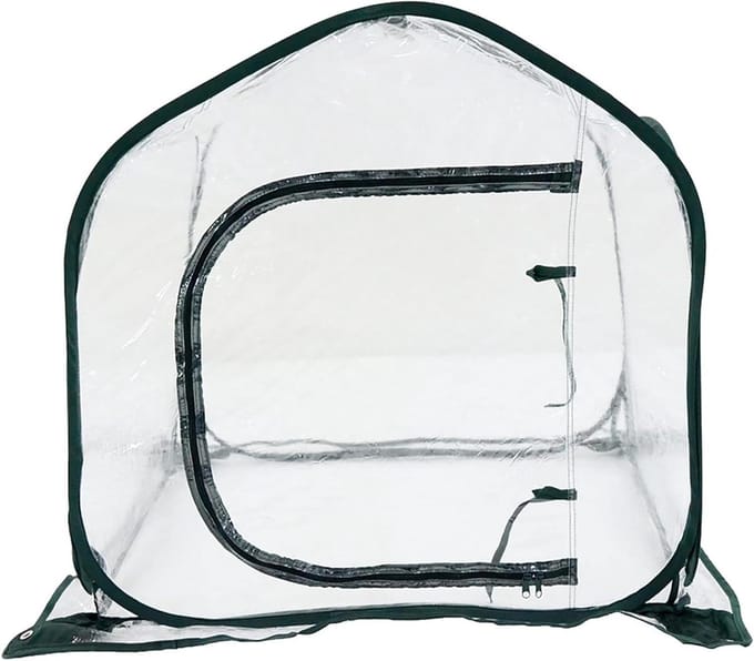 Pop-up Broeikas - Kweekkas Mini - Planten Beschermen - Draagbaar Opvouwbaar - 80x80x80cm - Transparant