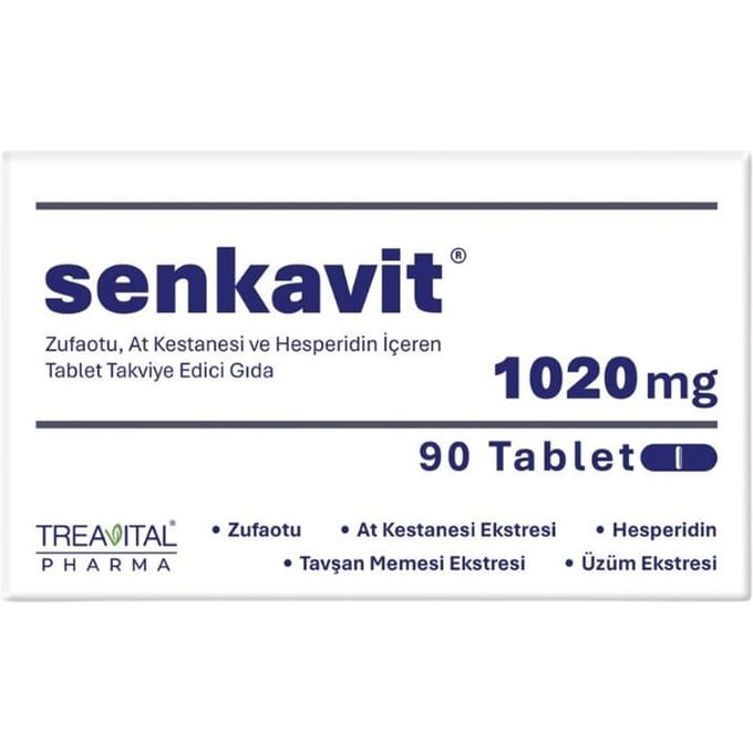 4 Senkavit Hysope, Marron d'Inde, Hespéridine 90 Comprimés 1 PC