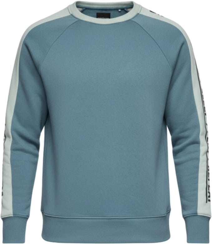 OMBRE Sweater - Regular Fit - Katoen - Lange Mouw Donkerturquoise S