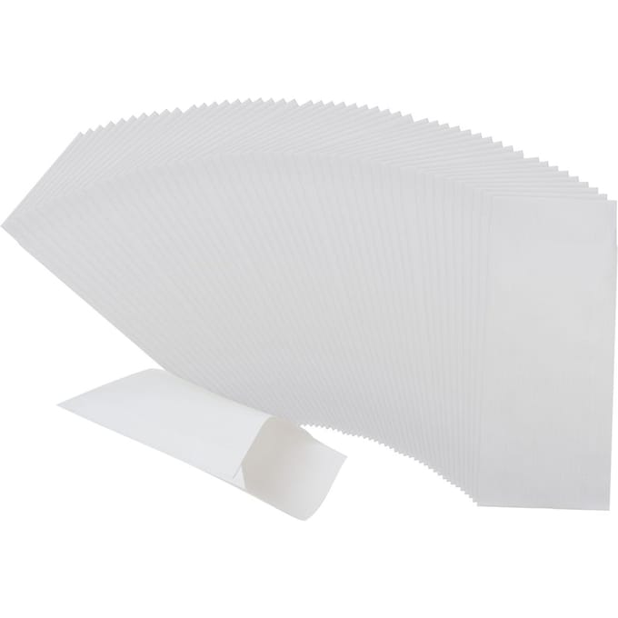 Papier-Minitas, 50 stuks - Wit