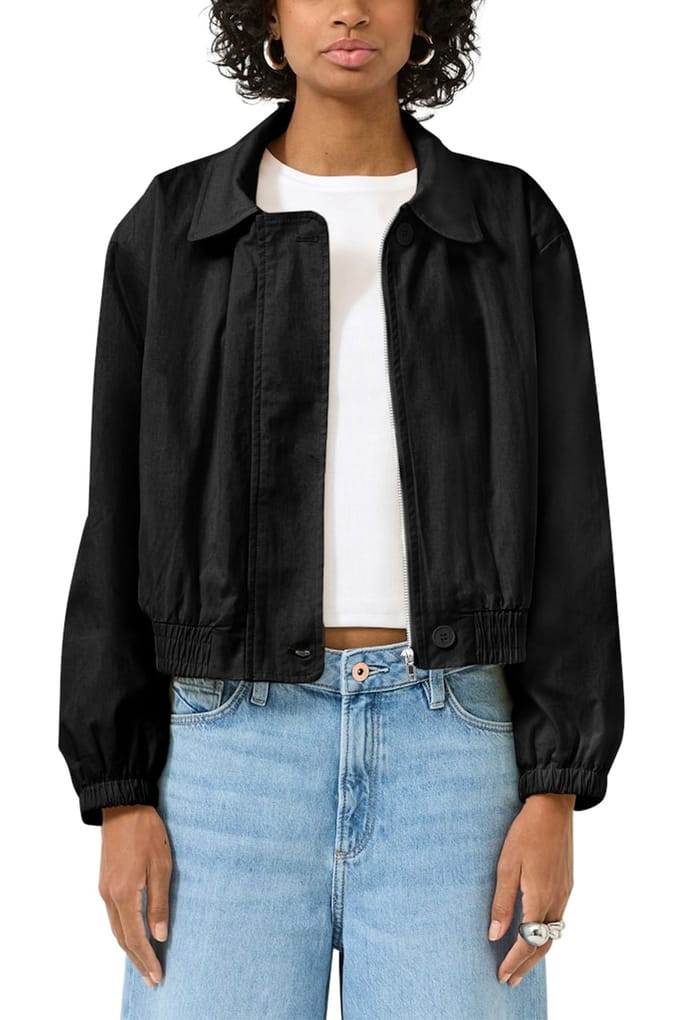s.Oliver -qs Jackets Outdoor Black Größe: S | Cropped-Jacken Outlet | Damen | Schwarz