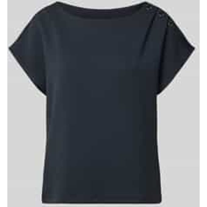 T-shirt met schouderknop voor dames COMMA
