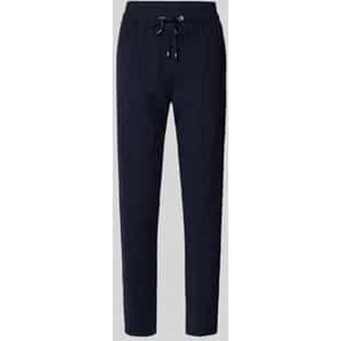 Slim fit stoffen broek met ritszakken