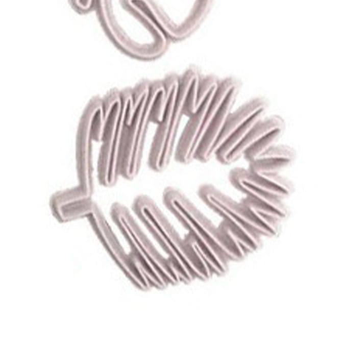 4 Stuks Tropische Bladeren Koekjesvormpjes Set Palmbladeren Fondant Snijvormen Mal voor Luau Taart Decoratie white