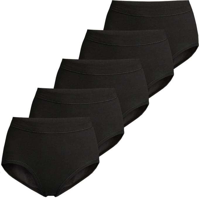 ESGE Dames tailleslip 5 pack Basic - à fines côtes
