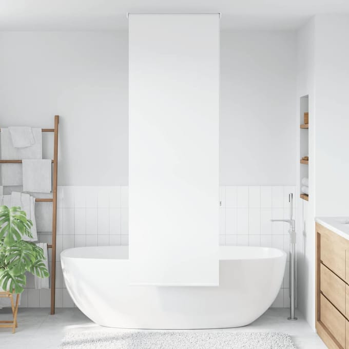 vidaXL - Doucherolgordijn - 70x240 - cm - stofbreedte - 66 - cm