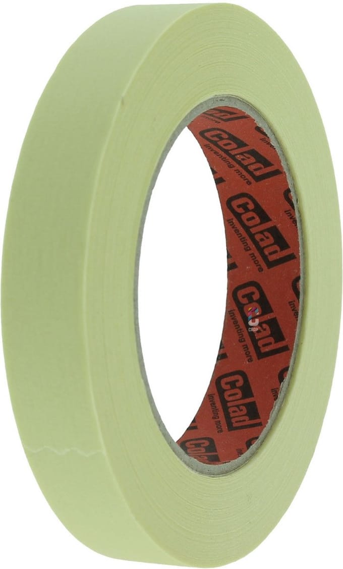 Masking tape 60°C - crèmewit 19mm x 50m