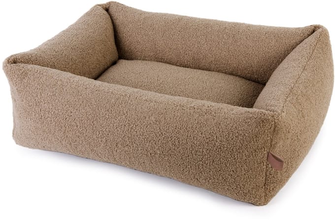 Hondenmand Boucle Snuggle Herfstbruin 65cm Small - Wasbare Hoes - 4 Maten - 6 Kleuren