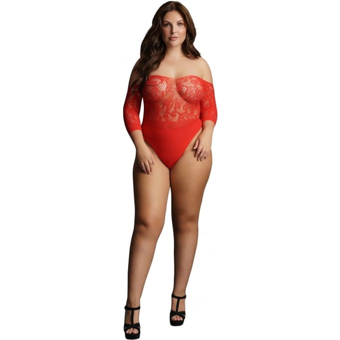 Le Desir - Teddy met openkruis - Plus Size