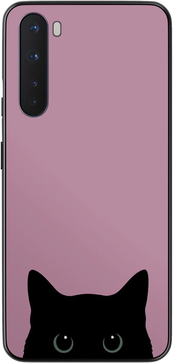 OnePlus Nord hoesje - Zwarte kat