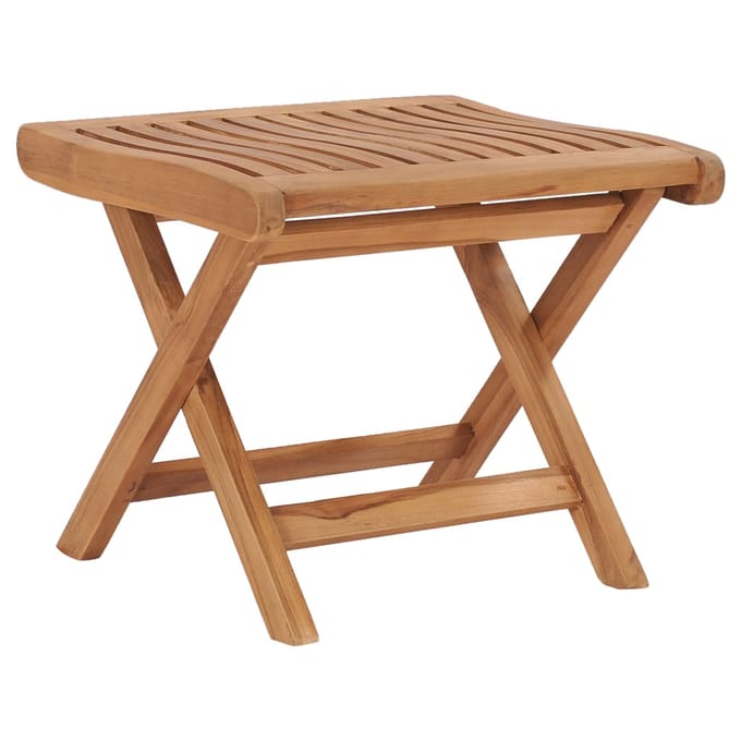vidaXL - Voetensteun - inklapbaar - 46,5x49x41,5 - cm - massief - teakhout