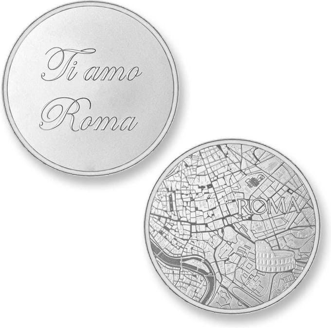 Mi Moneda ROM-01 Del Mundo - Rome zilverkleurig Large