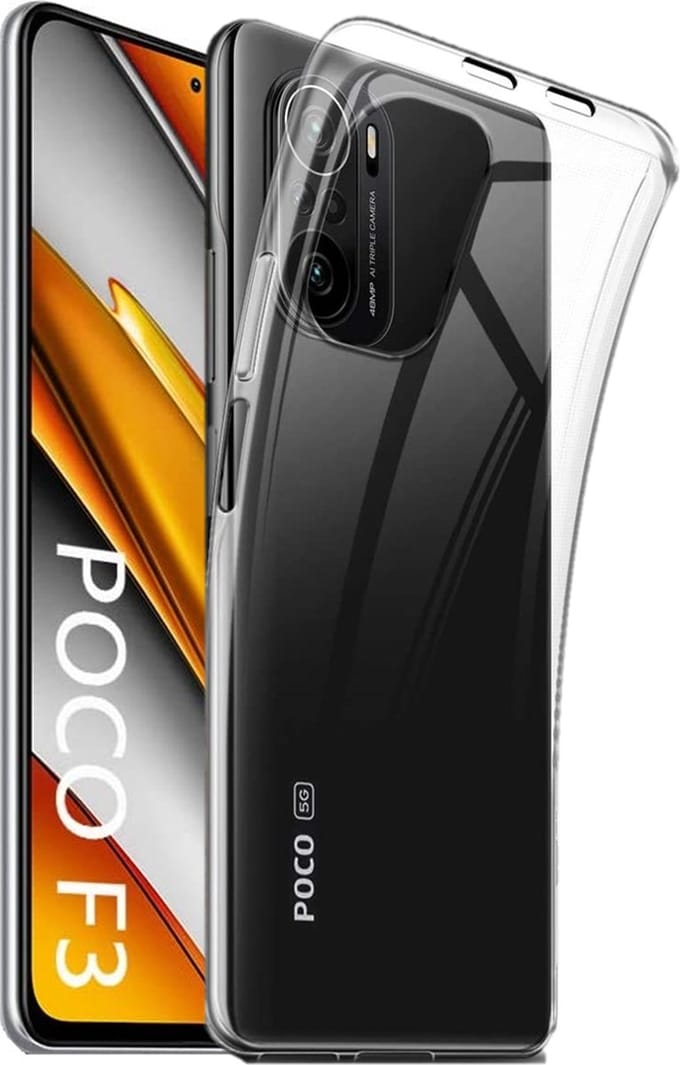 Hoesje voor Xiaomi Poco F3 backcover Shockproof siliconen Transparant