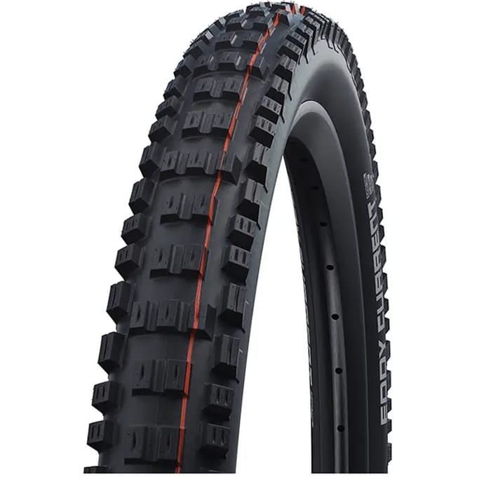 Tubeless zachte mountainbike band Schwalbe Eddy Current Front Hs496 Evo Super Trail Addix Soft 65-622