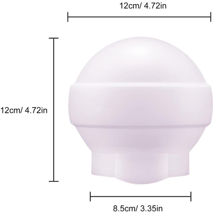 AK R22 Dôme de Diffusion Diffuseur de Flash Pliable Convient pour Godox V1 Série AD100Pro Flash à Tête Ronde white