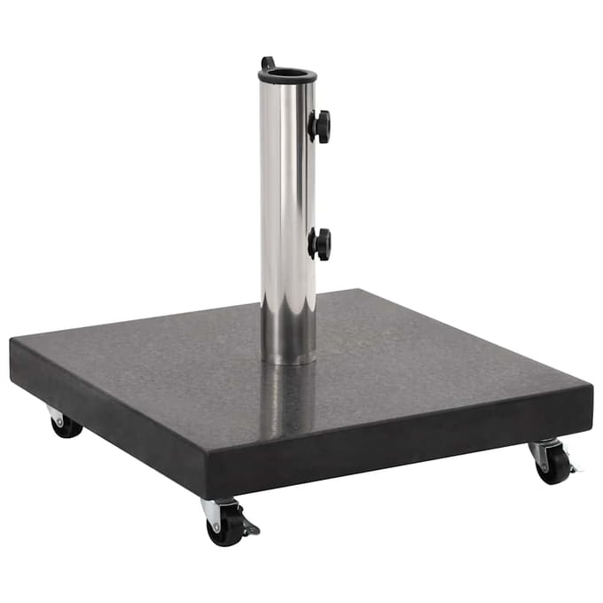 vidaXL - Parasolvoet - vierkant - 30 - kg - graniet - zwart