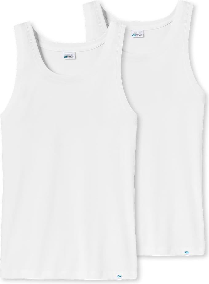 Schiesser Heren onderhemd 2 pack Long Life Cotton