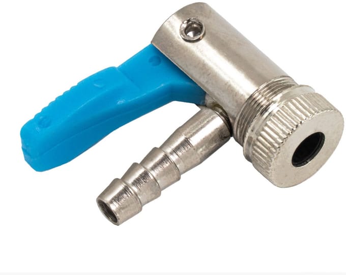 Ventieladapter – Autobandventiel – Voor 8 mm slang – Vernikkeld