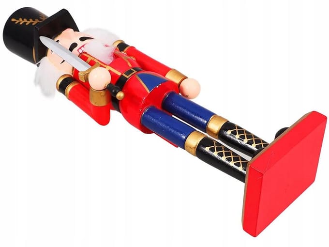 HANGZHOU A LINK STAR TECHNOLOGY - Dziadek Do Orzechów - Houten Soldaat - Decoratieve Kerstfiguur