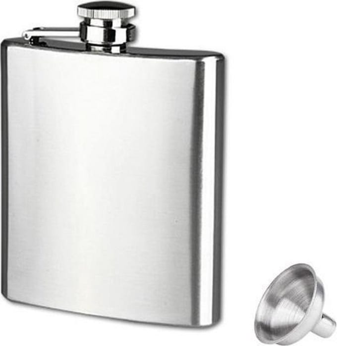 Arctic Fox® High Quality voedingswaarde 304 RVS - Heupfles 200 ml RVS - Drankflacon 200 ml - 12x9cm -7Oz