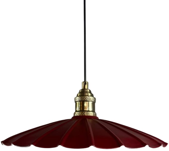 Bamyum Risso Hanglamp Industrieel Metaal Ø34 cm, Vintage Hanglamp, E27 Pendellamp
