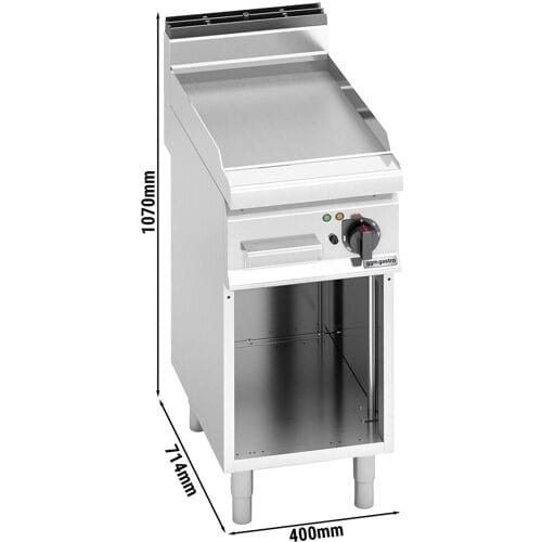 GGM Gastro Elektro Bratplatte - 4,8 kW - Glatt Zilver