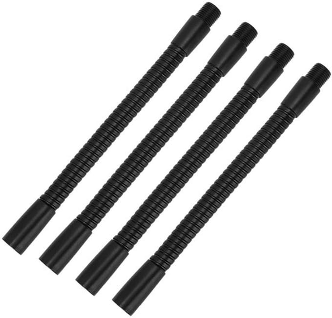 Allecto - Tafellampslang - Flexibel - 4 Stuks - 10 mm - Aluminium