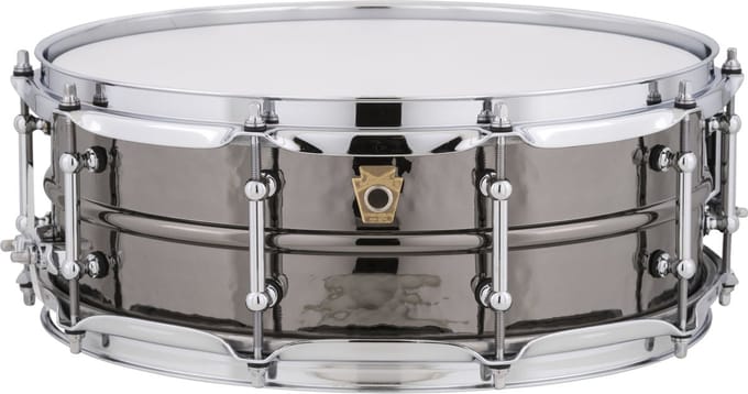 Ludwig Black Beauty Snare LB416KT, 14"x5", Hammered, Tube Lugs - Snaredrum