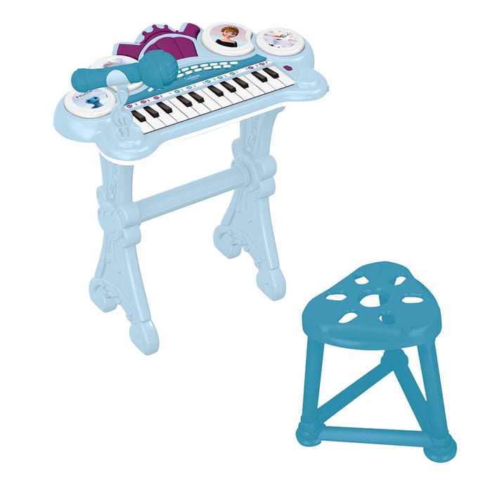 Frozen Electronic piano keyboard met verlichting, seat en microfoon en Line-in cable - 24 keys