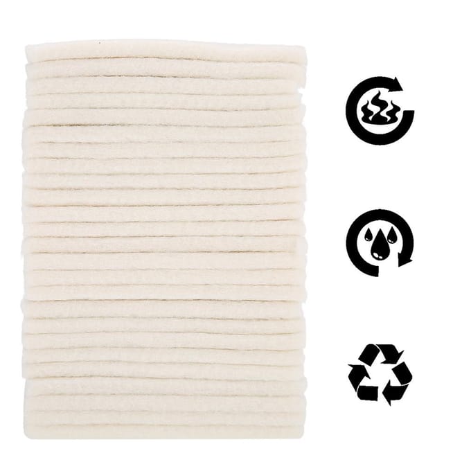 Hairdressing Tool Heat resistant Foam Pad Digital Perm Heat Insulation Mat (Wool) white