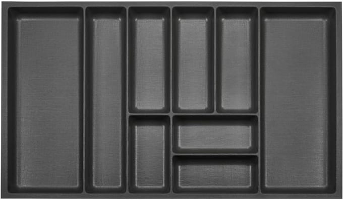 NBAP® Bestekbak 47 Diep - Lade Organizer - Besteklade - Zwart