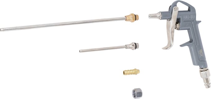 BGS technic Lucht blaaspistool | gietaluminium | met 3 verstuivers (3215)