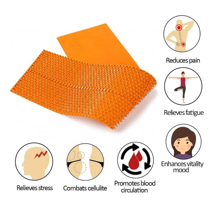 Lyapko Quadro 6,2 mm - Spijkermat - Acupressure Mat - 118x471mm - Rood