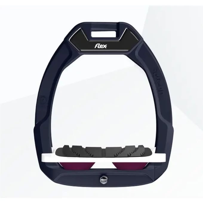 Veiligheidsstijgbeugels met helling Grip Groen/Wit/Pruim Flex-On Safe-On