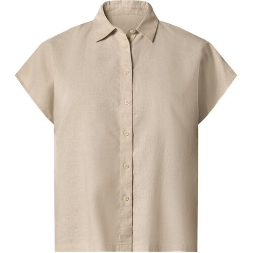 ESMARA Linnen dames blouse (Beige, XS (32/34))
