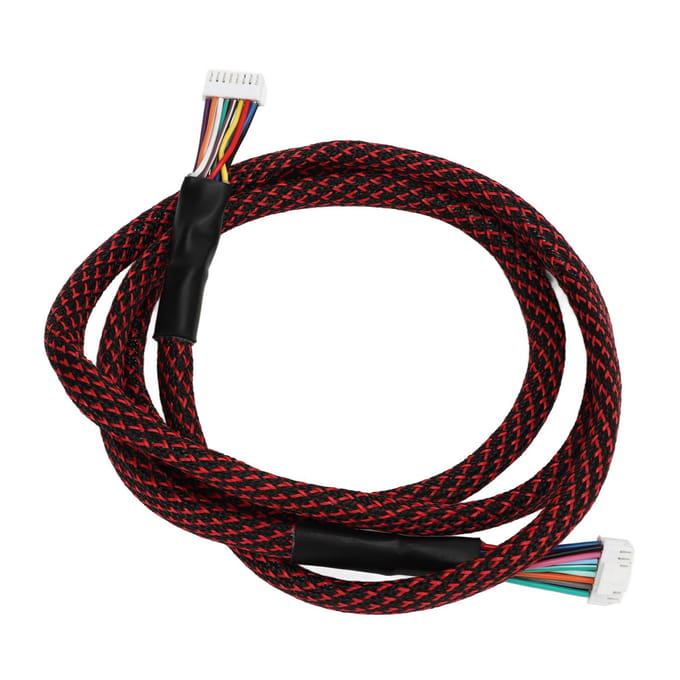 voor Chiron Hoofdbekabeling Nylon Geweven Huls Hotend Kabelboom Vervanging voor Anycubic Chiron wit