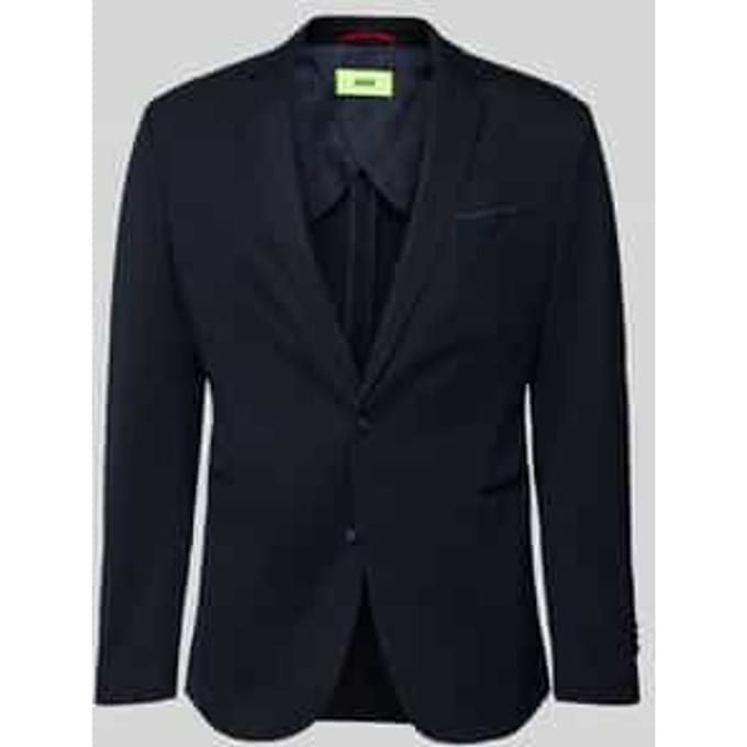 Slim fit 2-knoops colbert met paspelzakken model 'Data'
