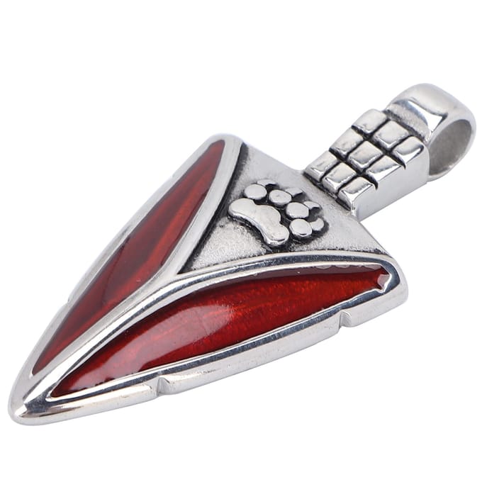 Étiquette de remplacement de fermeture éclair Pendentif breloque en acier titane Accessoires de vêtements DIY pour senior white