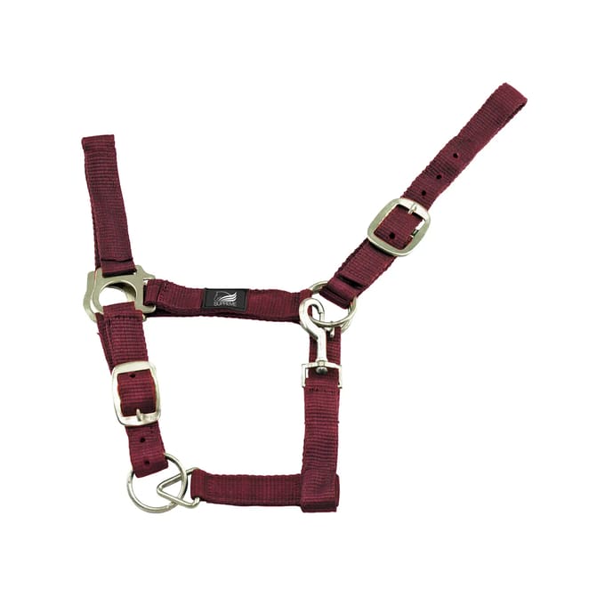 Nylon halster voor paard met dubbele aanpassing Supreme
