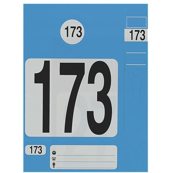 Autosleutel Identificatie Set - 300 stuks - Blauw
