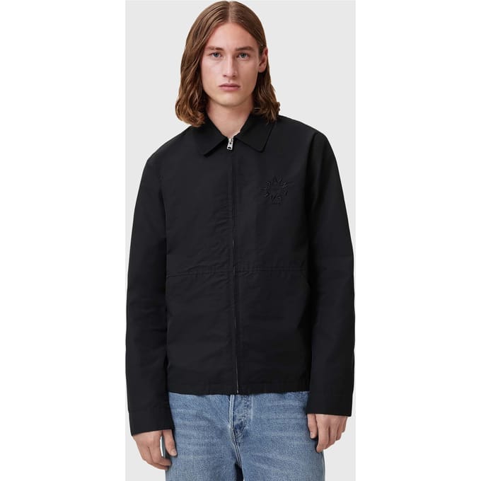 AllSaints Fenway Jacket Black Maat: M | Lichte Jassen Outlet | Heren | Zwart