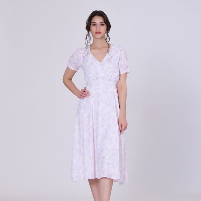 Wandelde Empire Dress met Liberty Print