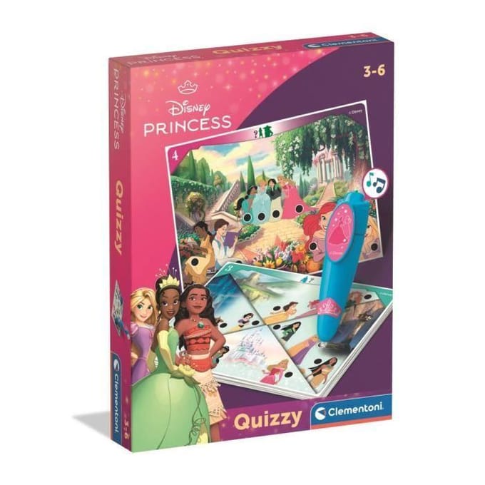 Clementoni - Quizzy - Disney Prinsessen - Educatief spel met elektronische pen - vanaf 3 jaar