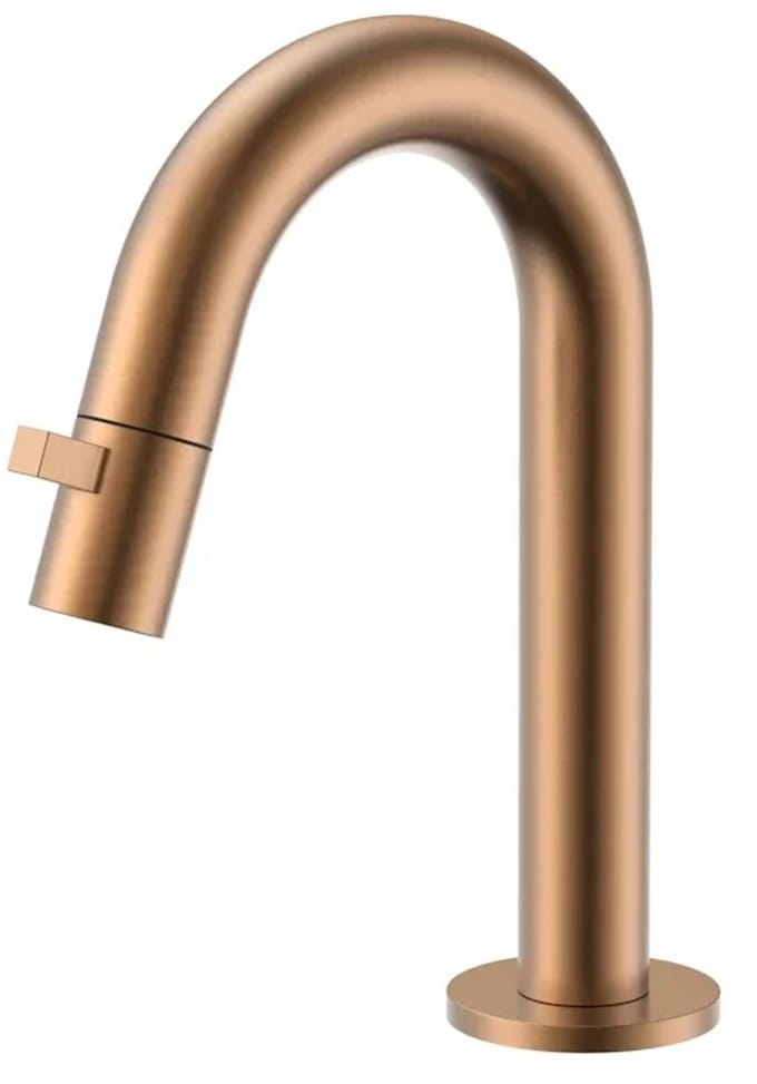 DutchLine - Round Fonteinkraan 189mm – Geborsteld koper