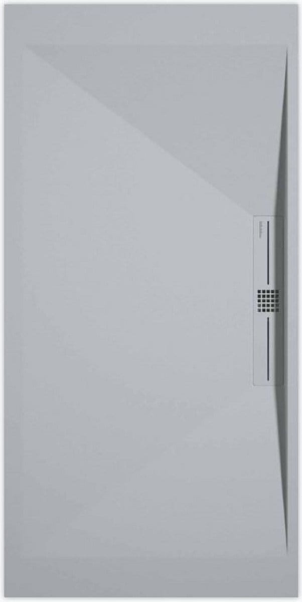 Sanifun douchebak Stone Side Gray 7035 Smooth 1600 x 800 P