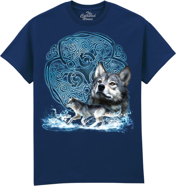 Celtic Wolf The Coloured House T-shirt M